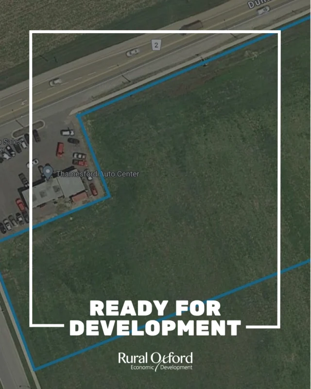 Opportunity in Zorra! This rare 3.91-acre Highway Commercial zoned vacant land in Thamesford has endless potential, with site plan approval already in place for a 33,000 sq. ft. retail plaza, gas station, free standing car wash, and drive-through.

Develop as per the existing site plan or amend it to suit your own vision. The property is serviced with municipal sanitary and sewers, sits on a main busy highway for excellent exposure, and is a corner property offering multiple entrances.

With significant residential development planned on the west side and the area undergoing strong population growth, this is a genuine opportunity for developers and investors looking ahead.

https://www.realtor.ca/real-estate/29757644/682810-road-road-zorra-thamesford

#RuralOxford #Zorra #Thamesford
